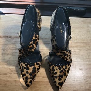 Nine West leopard heels